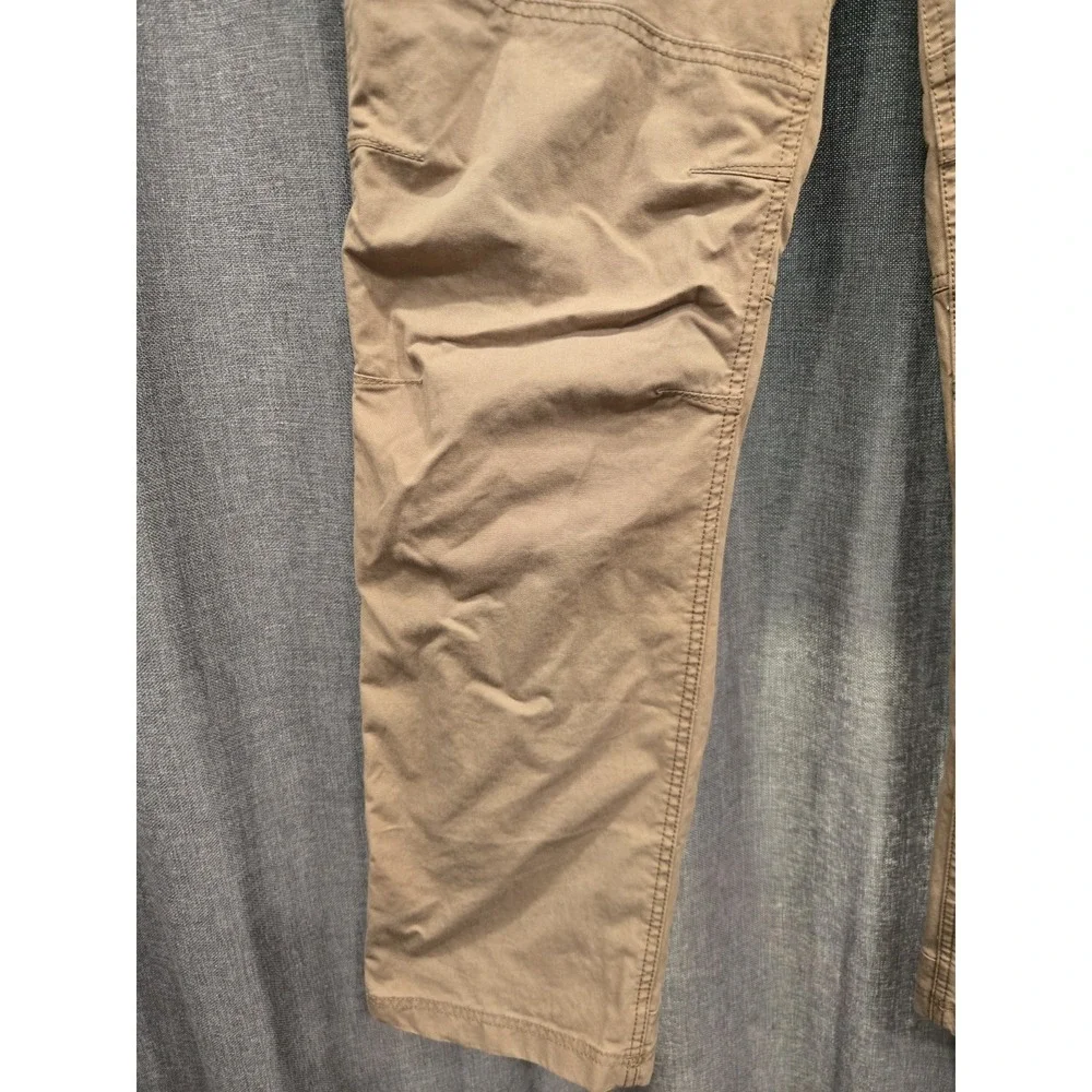 L.L.Bean Riverton Pants Mens 33x30 Brown Canvas Hiking Trail Outdoor Utility